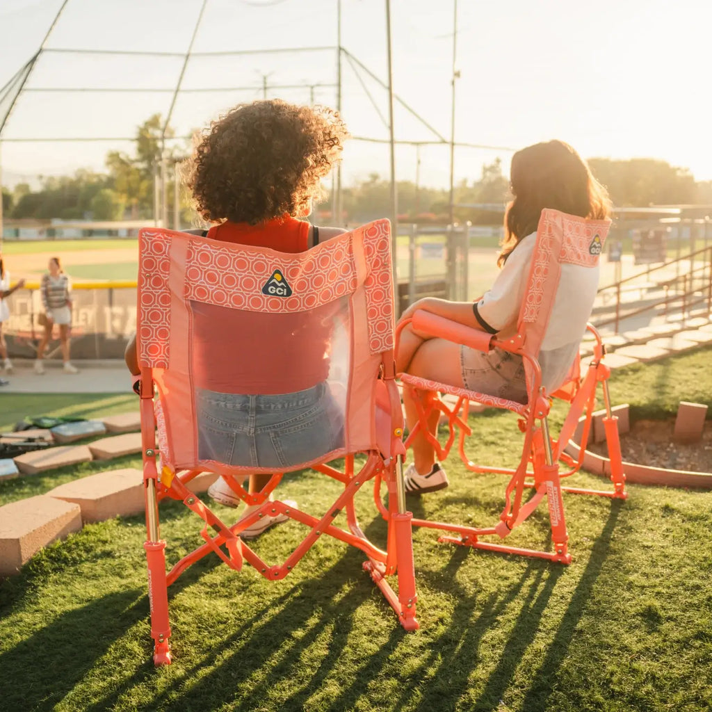 Premium All-Weather Stowaway Rocker - Choice 794 - Patented Spring-Action Rocking Chair for Camping Detail