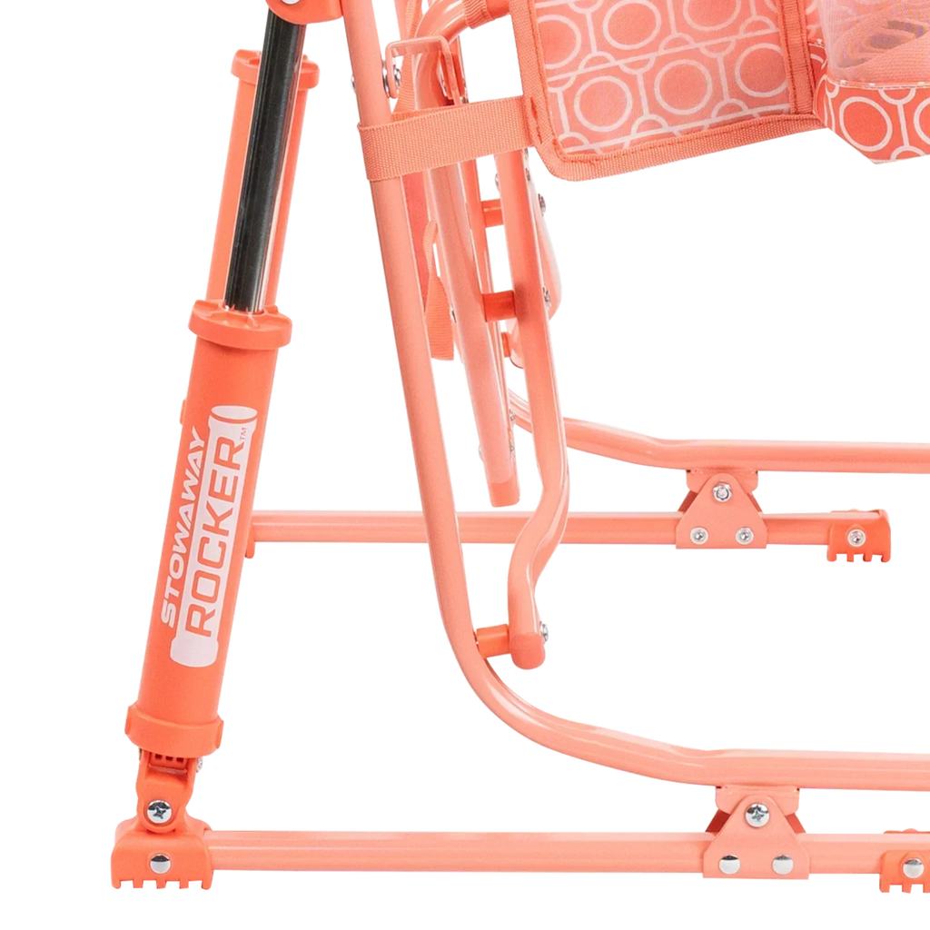 Premium All-Weather Stowaway Rocker - Choice 794 - Patented Spring-Action Rocking Chair for Camping Detail