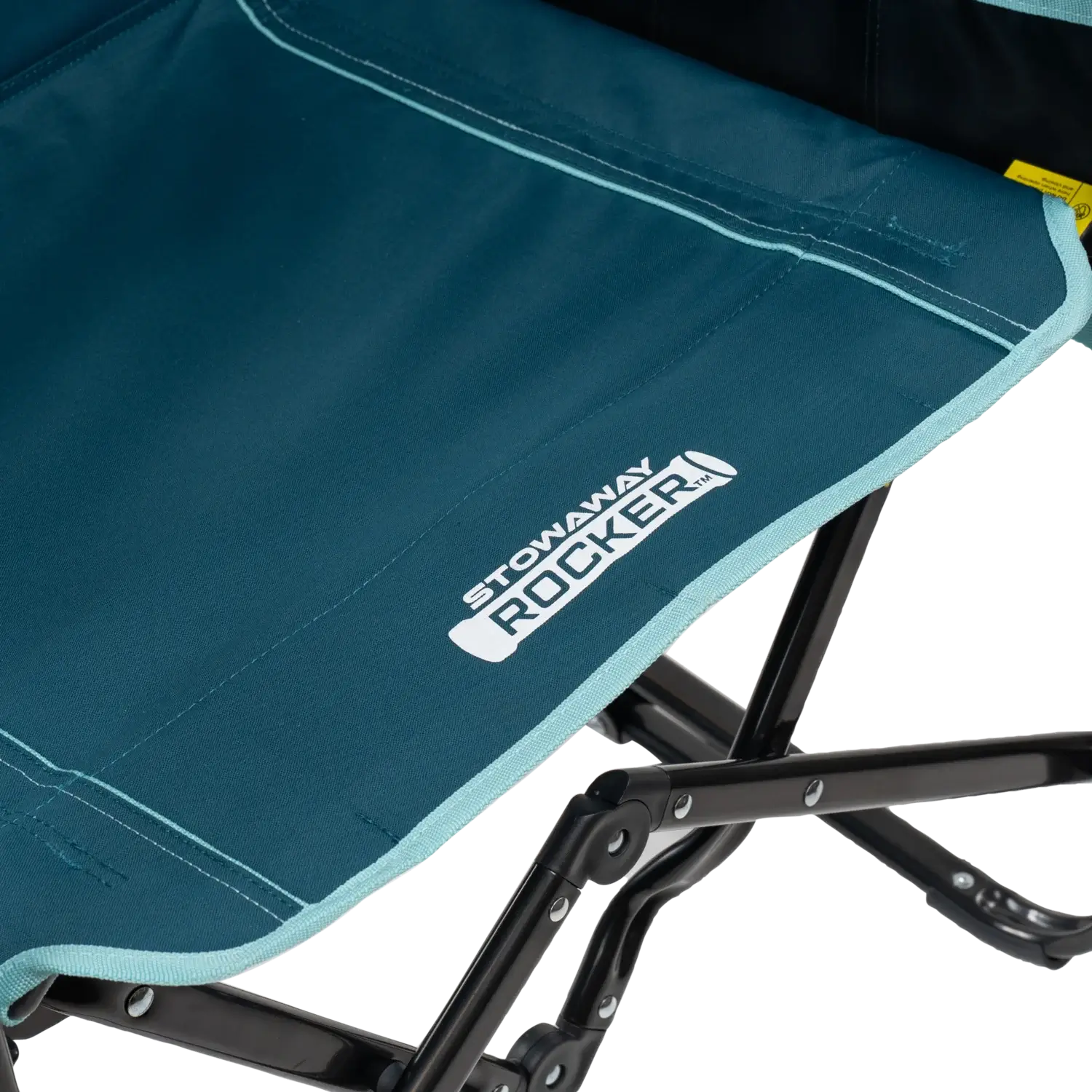 Luxury Camp Stowaway Rocker with Side Table - Choice 253 - Patented Spring-Action Rocking Chair for Camping Detail