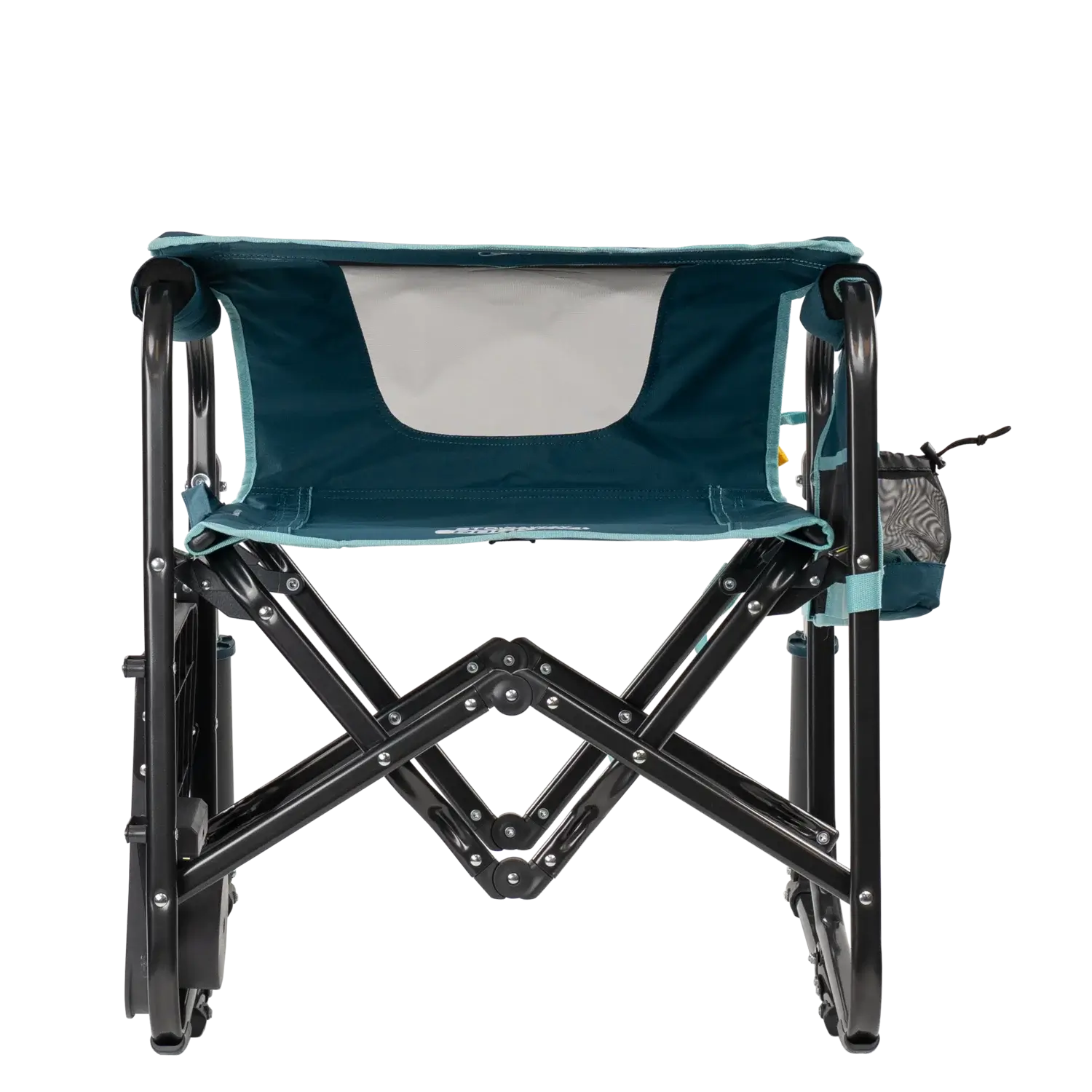 Luxury Camp Stowaway Rocker with Side Table - Choice 253 - Patented Spring-Action Rocking Chair for Camping Detail